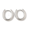 Oval Brass Hoop Earrings EJEW-D320-09P-4