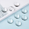 Transparent Half Round Glass Cabochons X-GGLA-R027-25mm-7