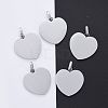 Tarnish Resistant 304 Stainless Steel Mirror Polished Finish Stamping Blank Tag Pendants LS-STAS-P055-04P-1
