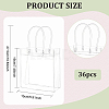 Valentine's Day Rectangle Transparent PVC Storage Bags with Handle ABAG-WH0038-38-2