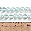 Baking Paint Transparent Glass Beads Strands DGLA-N011-8mm-05-4