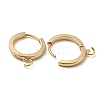 201 Stainless Steel Huggie Hoop Earrings Findings STAS-A167-01G-G-2