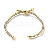 Braided Cotton Cord Slider Bracelet Making MAK-R001-01G-19-1