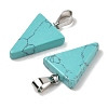Synthetic Turquoise Pendants G-B127-04P-03-3