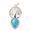 Natural & Synthetic Gemstone Big Pendants G-G855-05P-3