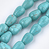 Natural Howlite Beads Strands X-TURQ-T003-12-1