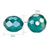 1 Box of 6mm Dia Hole 1mm Electroplate Round Rondelle Beads AB Color Faceted Multicolor Lot for Necklace Jewelry Making EGLA-PH0002-6x4mm-01-5