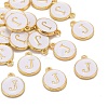 Golden Plated Alloy Charms X-ENAM-S118-01J-4