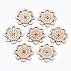 5-Hole Undyed Natural Wooden Buttons WOOD-S058-054-1