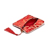 Chinese Brocade Tassel Zipper Jewelry Bag Gift Pouch ABAG-F005-13-3