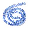 AB Color Plated Transparent Electroplate Beads Strands EGLA-H104-06G-2