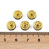 Brass Rhinestone Spacer Beads RB-A014-Z8mm-06G-2