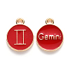 Alloy Enamel Pendants ENAM-S124-01B-07I-1
