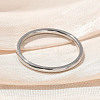 304 Stainless Steel Plain Band Rings STAS-I160-E04-P-2