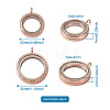 4Pcs 2 Style Alloy Glass Crystal Rhinestone Pendants PALLOY-TA0002-36D-17