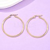 Ion Plating(IP) 304 Stainless Steel Hoop Earrings EJEW-N0016-11G-F-5