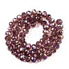 Electroplate Glass Beads Strands EGLA-A044-T8mm-B13-3