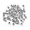 Opaque Acrylic Beads OACR-S076-01W-1