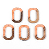 Transparent Resin & Walnut Wood Pendants RESI-S389-031A-B04-1