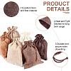 24Pcs 6 Style Burlap Packing Pouches ABAG-PH0001-17-5