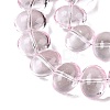 Transparent Electroplate Glass Beads Strands EGLA-N012-06F-3