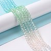 Transparent Glass Beads Strands GLAA-E036-07C-3