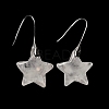 Natural Quartz Crystal Star Dangle Earrings EJEW-I315-03P-09-3