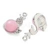 Alloy Rhinestone Pendants FIND-D044-22P-03-2