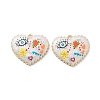 Rack Plating Alloy Enamel Pendants FIND-C050-13G-2