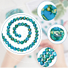 HOBBIESAY 6 Strands Synthetic Turquoise Beads Strands G-HY0001-28-5