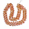 Electroplate Glass Beads Strand X-EGLA-S188-27-B01-2