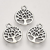 Tibetan Style Alloy Pendants X-TIBEP-T009-25AS-RS-1