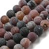 Natural Weathered Agate Beads Strands G-P538-A01-2