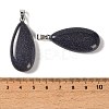 Synthetic Blue Goldstone Pendants GG-CBACB71-02P-14-3