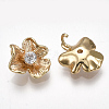 Brass Cubic Zirconia Charms X-KK-S348-261-2