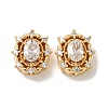 Brass Micro Pave Cubic Zirconia Beads KK-K378-06G-1