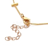 Brass Twisted Chain Curb Chain Necklaces NJEW-JN03092-03-3