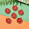 Golden Plated Alloy Enamel Charms LS-ENAM-S118-03J-5