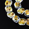 Electroplate Glass Beads Strands EGLA-N012-07B-3