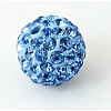 Polymer Clay Rhinestone Beads RB-H284-6MM-Half-2-1