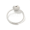 Brass Cup Peg Open Cuff Ring Settings LS-KK-G518-10P-04-3