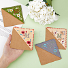 4Pcs 4 Styles Season Theme Non-woven Felt Embroidery Corner Bookmarks FIND-HY0002-47A-3