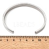304 Stainless Steel Plain Open Cuff Bangles for Women SA-CBAC920-08P-5