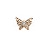 Brass Micro Pave Cubic Zirconia Cuff Open Rings for Women WG07C7C-01-5
