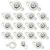 304 Stainless Steel Snap Clasps STAS-UN0009-06P-1