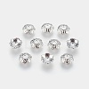 6-Petal Tibetan Style Alloy Flower Bead Caps TIBE-S220-P-RS-2