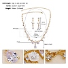 Alloy & Rhinestone Studs Earrings & Necklaces Set PW-WG15CAD-11-1