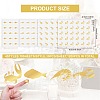 40 Sheets 4 Patterns PVC Waterproof Self-Adhesive Sticker Sets STIC-OC0001-11E-2