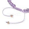 Natural Mixed Gemstone & Pearl Braided Bead Bracelets BJEW-JB09718-5