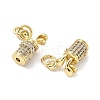 Brass Micro Pave Cubic Zirconia Pendants X-KK-Z120-29G-2